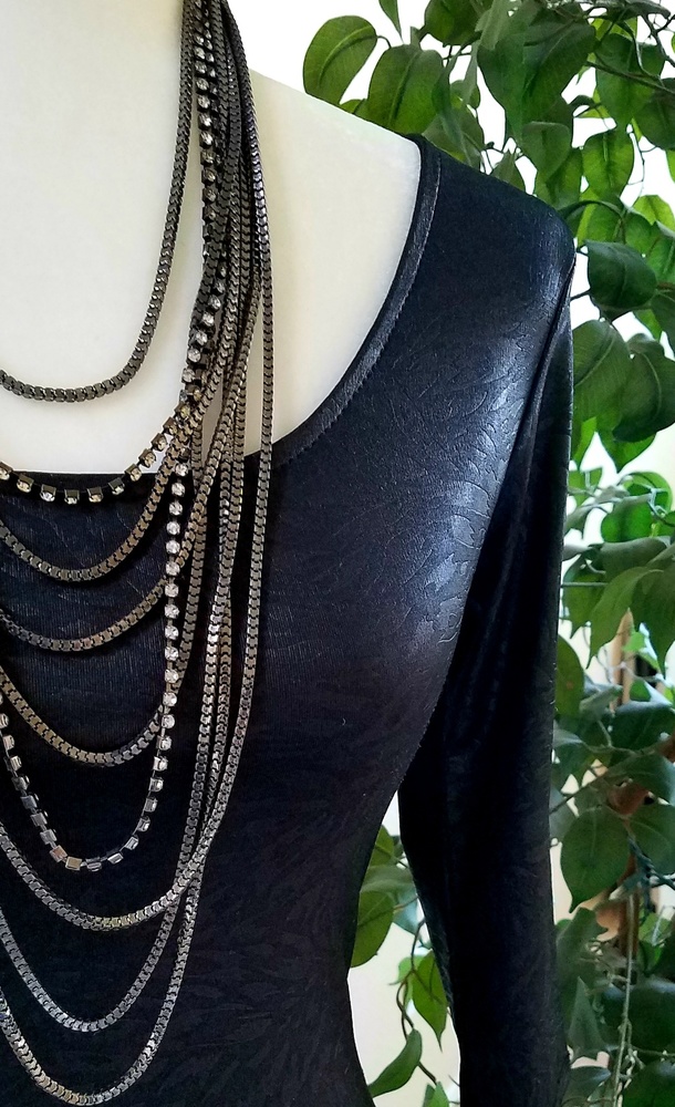 Faux leather bodycon midi - Picture 2 of 6